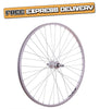 700c PAIR Hybrid Bike Wheels With Alloy Rims & Alloy Hubs