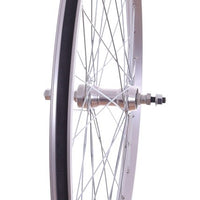 700c PAIR Hybrid Bike Wheels With Alloy Rims & Alloy Hubs