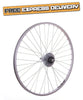 700c PAIR Hybrid Bike Wheels + 5 Speed Freewheel