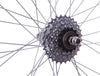 700c PAIR Hybrid Bike Wheels + 5 Speed Freewheel