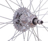 700c PAIR Hybrid Bike Wheels + 5 Speed Freewheel