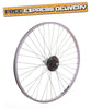 26" REAR Alloy Mountain Bike / Cycle Wheel + 7 Speed SHIMANO Freewheel