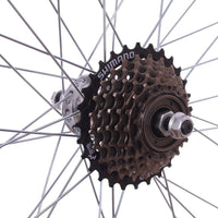 700c REAR Hybrid Bike / Cycle Wheel + 7 Speed Shimano Sprocket