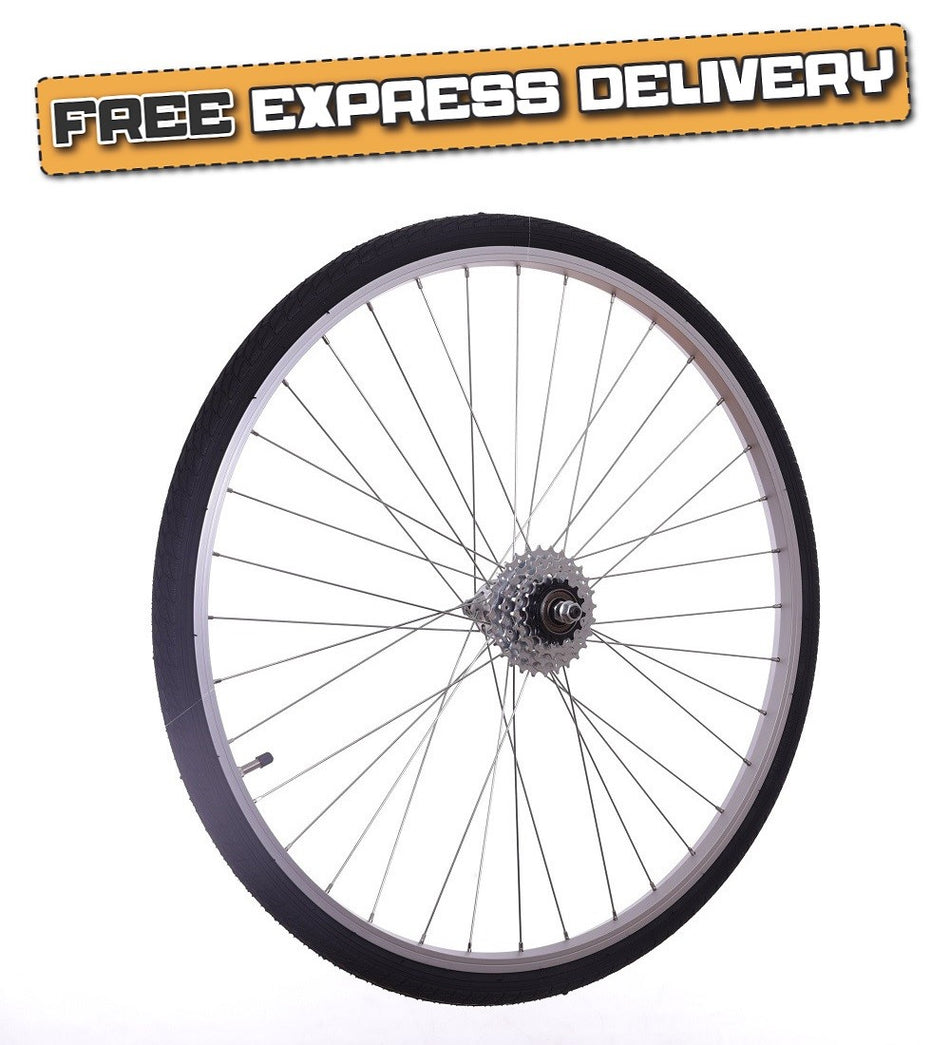 700c REAR Hybrid Bike / Cycle Wheel + 5 Speed Freewheel + TYRE & TUBE