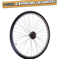 REAR 7 Speed 700c Hybrid Trekking Bike / Cycle Wheel + TYRE & TUBE