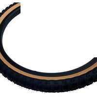 Baldys 20 x 2.125 BMX Mountain Bike BLACK / TAN WALL Knobby Tread TYREs TUBEs