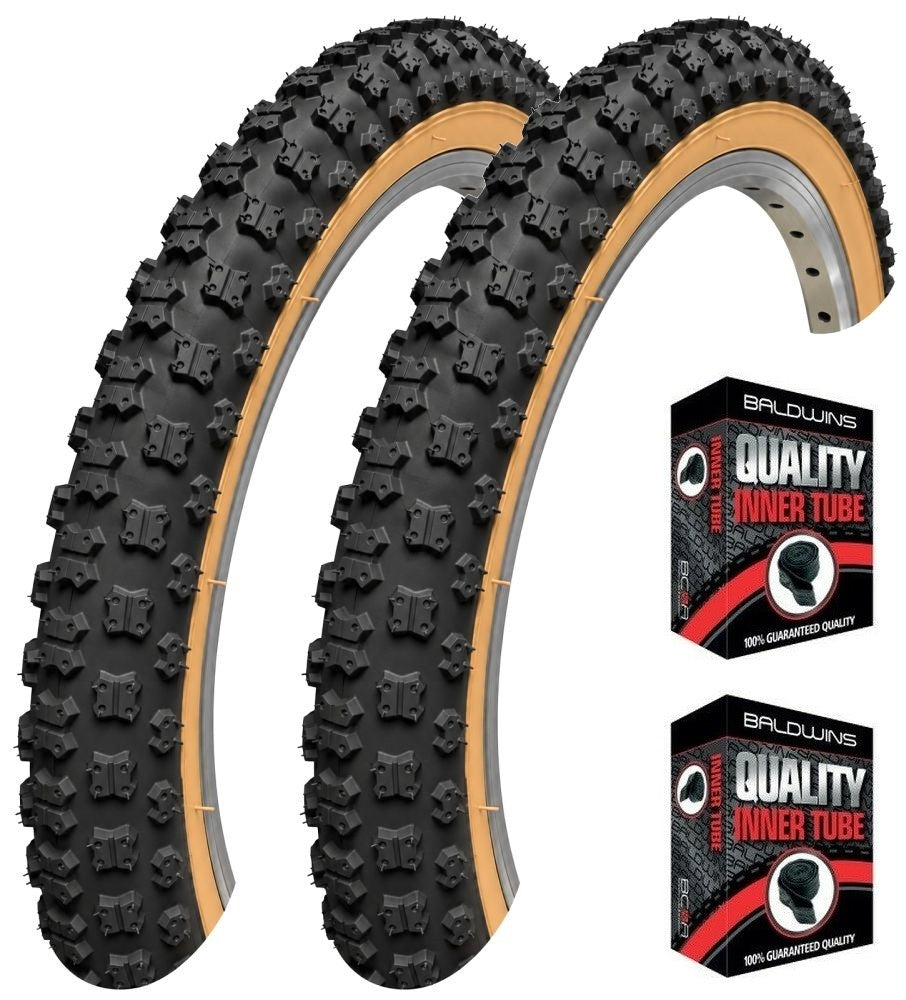 Baldys 16 x 1.75 Black With Tan Wall