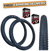 Kujo ATTACHI 24 x 2.10 BLACK Childrens / Kids Mountain Bike TYRE s TUBE s
