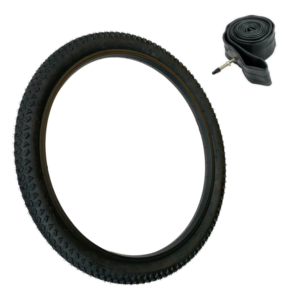 Baldys 24 x 1.95 Mountain Bike BLACK Kids Off Road Knobby Tread TYRE s Baldwins Cycles Ltd