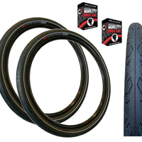 Baldys 27.5 x 2.0 DSI Mountain Bike Slick Tread PUNCTURE PROTECTED TYREs TUBEs