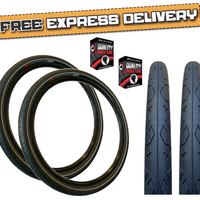 Baldys 27.5 x 2.0 DSI Mountain Bike Slick Tread PUNCTURE PROTECTED TYREs TUBEs