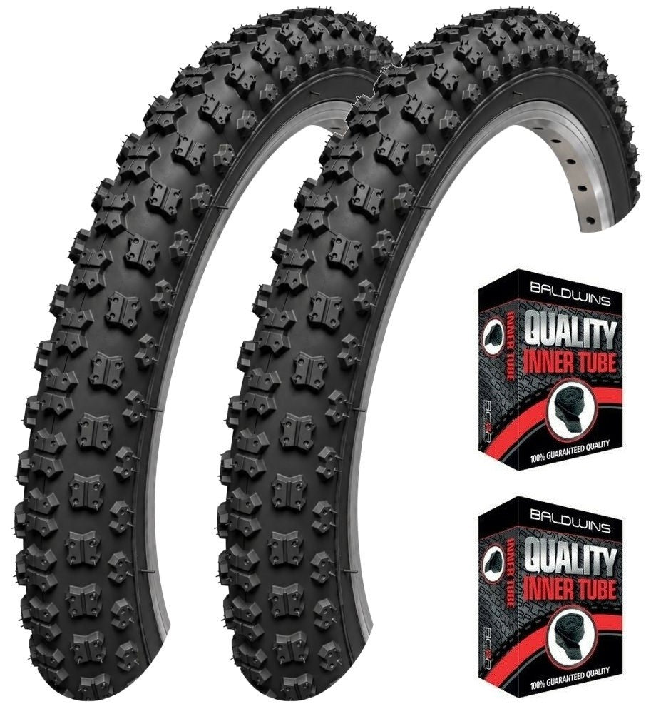 Baldys 16 x 1.75 BLACK Kids BMX Mountain Bike Off Road TYRE s TUBE s