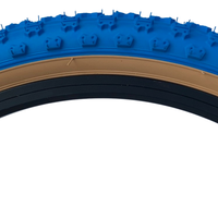 Baldys 16 x 1.75 BLUE With TAN WALL Kids BMX Mountain Bike TYRE s TUBE s