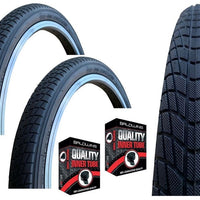 Baldys 20 x 1.95 BLACK BMX Bike TYREs / TUBEs