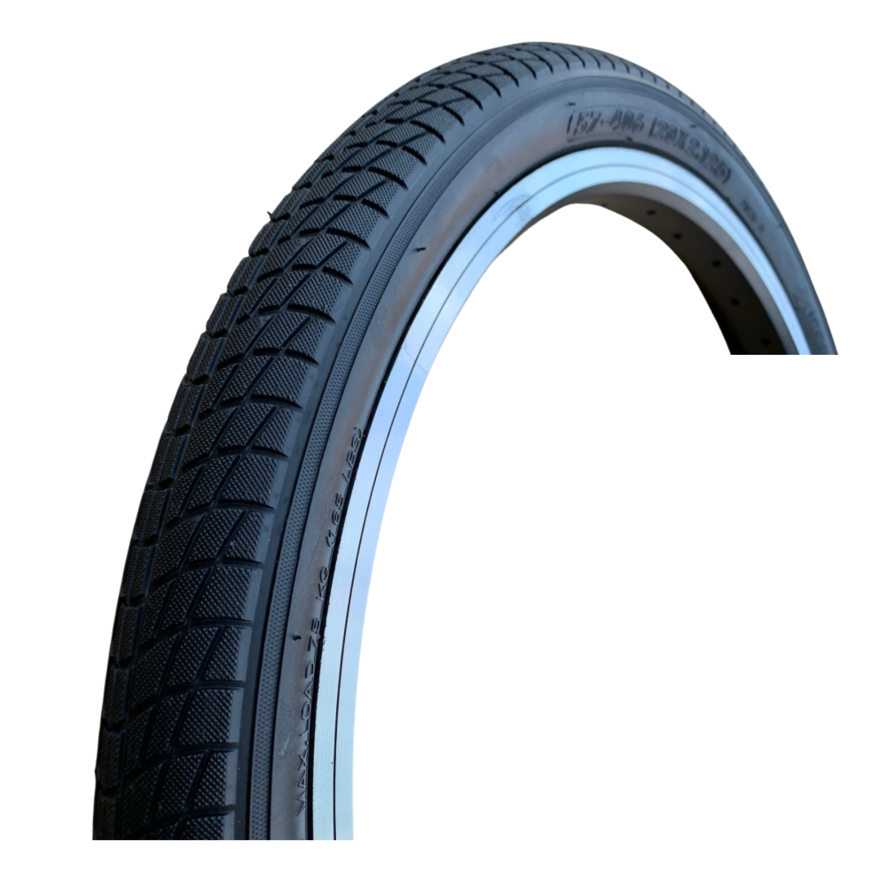 Baldys 20 x 2.10 BLACK BMX Folding Bike TYREs TUBEs Smooth Slick