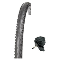 26 x 1.75 KUJO BULLDOZER Semi Slick Mountain MTB Black Road Bike Tyre S / Tube S