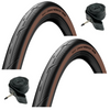Continental CONTACT URBAN 16 x 1.35 BROWN WALL 35-349 Bike Cycle TYRE s TUBE s