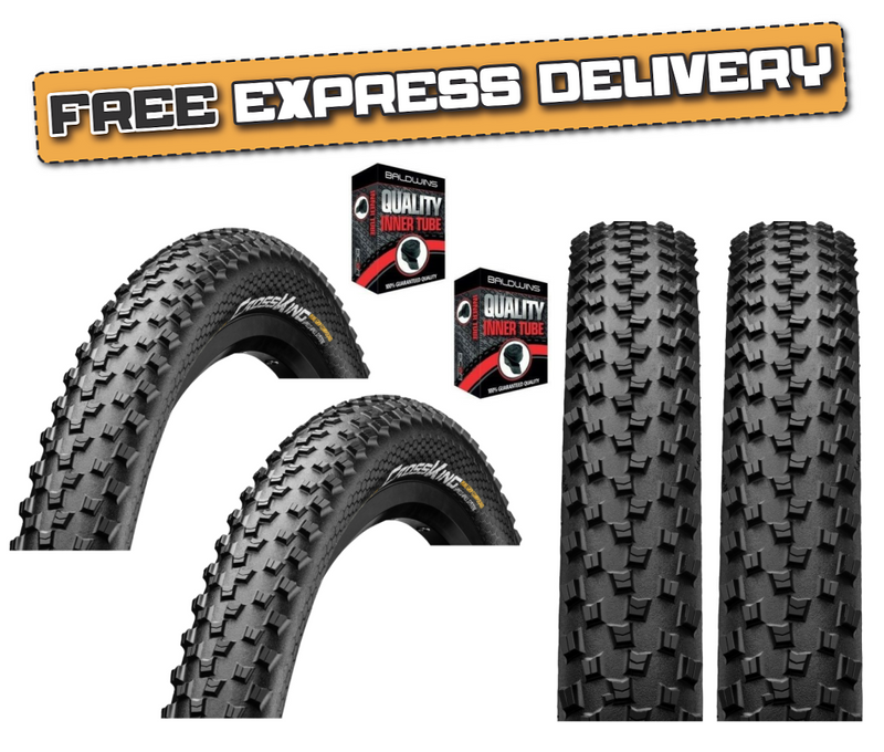 Continental CROSS KING 29 x 2.2 MTB Off Road Mountain Bike TYREs TUBEs Baldwins Cycles Ltd