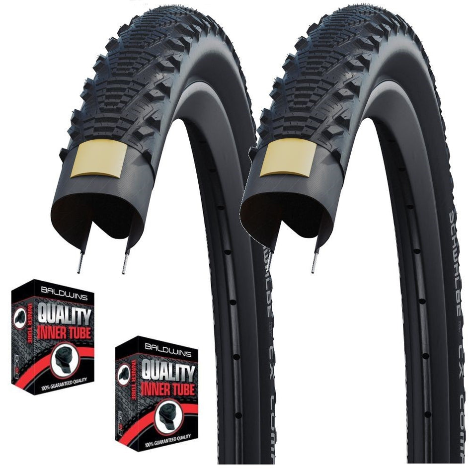 Schwalbe CX COMP 700 x 38c Hybrid Bike Tyres BLACK