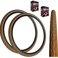 Schwalbe DELTA CRUISER PLUS 700 x 35c BROWN Hybrid Trekking Bike TYRE s TUBE s