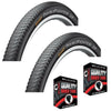 Continental DOUBLE FIGHTER 700 x 35c Slick Fast Road Hybrid Bike TYRE s / TUBE s