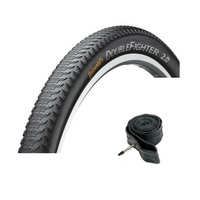 Continental DOUBLE FIGHTER 26 x 1.90 MTB Slick Mountain Bike Road TYRE s TUBE s