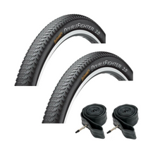 Continental DOUBLE FIGHTER 700 x 35c Slick Fast Road Hybrid Bike TYRE s / TUBE s