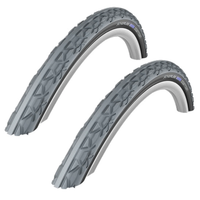 Schwalbe DOWNTOWN 24 x 1-3/8 Grey / Black Wheelchair TYREs TUBEs