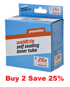 Weldtite Self Sealing Inner Tube MTB - E Bike - 26" Schrader (Dr Sludge)