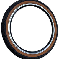 Baldys F-STYLE 20 x 2.35 BROWN WALL Slick BMX Mountain Bike TYRE s TUBE s