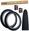 Baldys F-STYLE 20 x 2.35 BLACK Slick BMX Mountain Bike TYRE s TUBE s