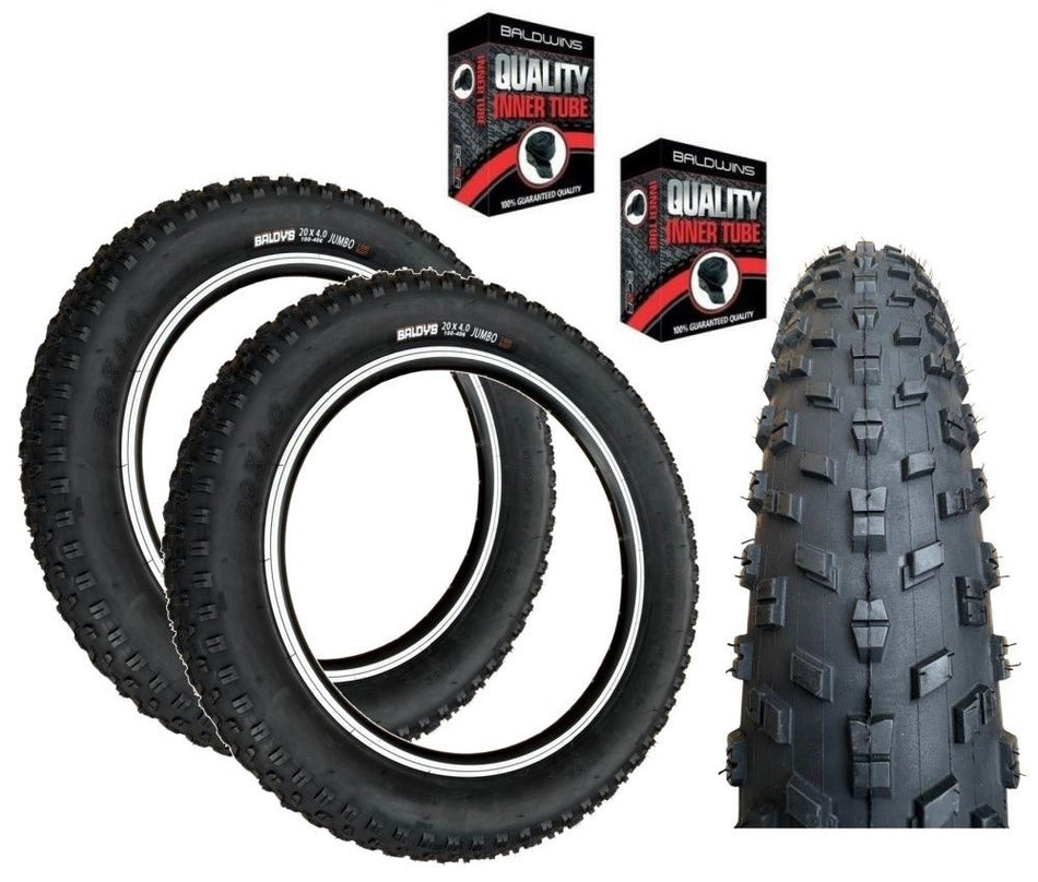 Baldys JUMBO 20 x 4.00 Fat Bike Tyre BLACK