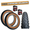 Baldy's Jumbo 20 x 4.00 BROWN WALL Fat E-Bike Ready Folding TYREs TUBEs