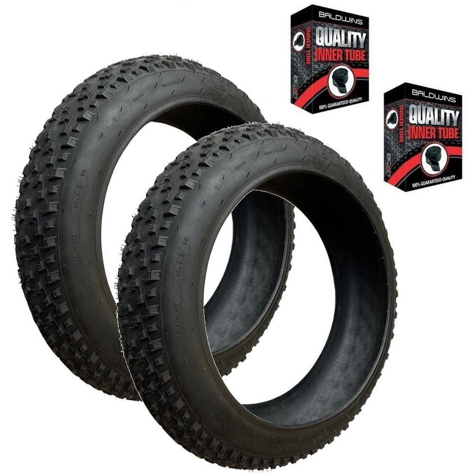 Baldys 20 x 4.0 Fat Bike Tyre BLACK