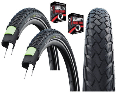 Schwalbe MARATHON Green 700 x 35c Puncture Resistant Bike TYRE s TUBE s