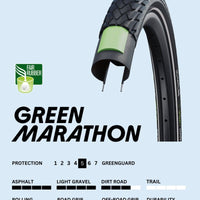 Schwalbe MARATHON Green 700 x 32c Puncture Resistant Bike TYRE s TUBE s