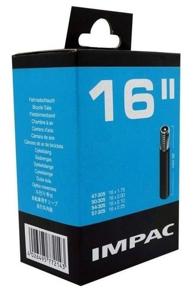 Impac Inner Tube 16 x 1.75-2.25 Schrader Valve