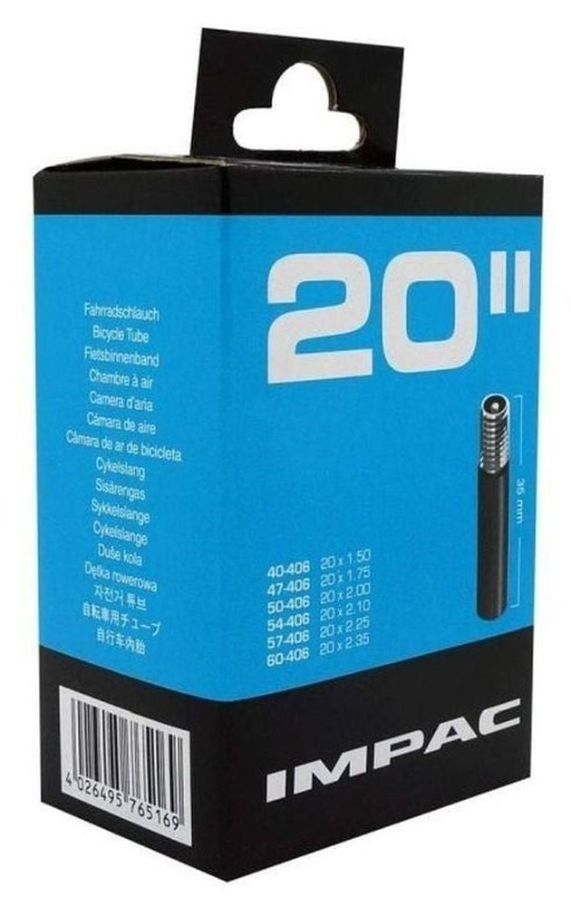 Impac Inner Tube 20 x 1.5-2.35 Schrader Valve