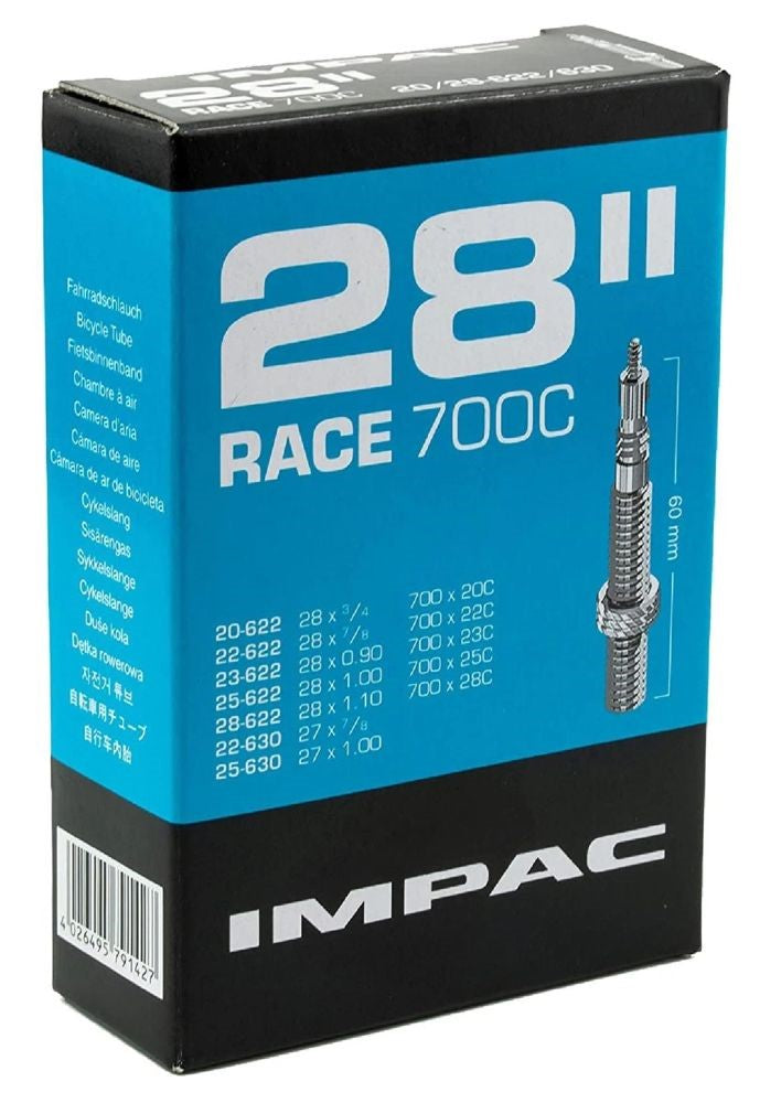 Impac Inner Tube 700 x 20c-28c 60mm Presta Valve