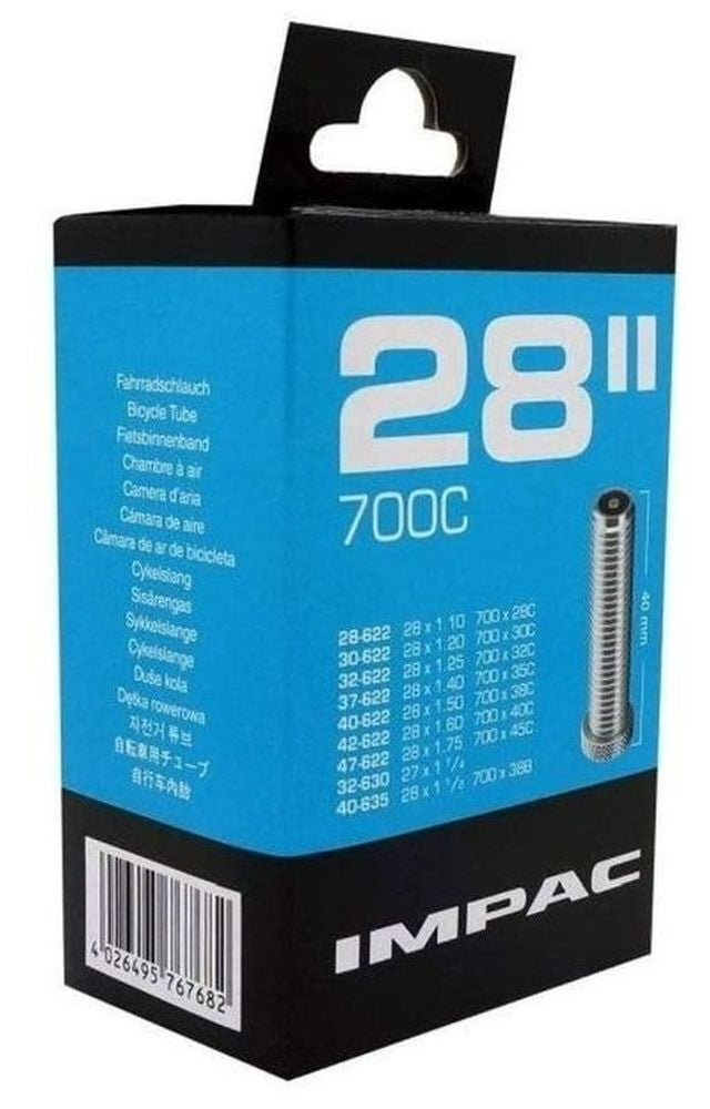 Impac Inner Tube 700c x 28c-47c Schrader Valve