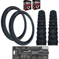 Kenda 26 x 2.10 Mountain Bike Black TYREs / TUBEs K-816 + FREE MINI PUMP