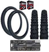 Kenda 26 x 2.10 Mountain Bike Black TYREs / TUBEs K-816 + FREE MINI PUMP