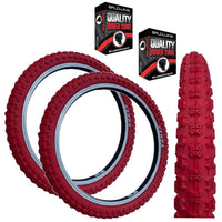 KENDA 20 x 2.25 RED K-51 Compe 3 Tread BMX / Mountain Bike TYREs TUBEs