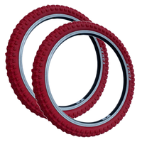 KENDA 20 x 2.25 RED K-50 Compe 3 Tread BMX / Mountain Bike TYREs TUBEs