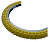 KENDA 20 x 2.25 YELLOW K-51 Compe 3 Tread BMX / Mountain Bike TYREs TUBEs