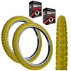 KENDA 20 x 2.25 YELLOW K-51 Compe 3 Tread BMX / Mountain Bike TYREs TUBEs