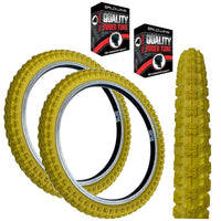 KENDA 20 x 2.25 YELLOW K-51 Compe 3 Tread BMX / Mountain Bike TYREs TUBEs