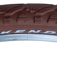 Kenda KHAN 26 x 1.75 BROWN Mountain Bike Slick Road K-935 TYREs TUBEs