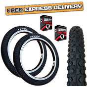 Kenda 16 x 1.75 BLACK BMX Mountain Bike TYRE s TUBE s K-853 Childrens Kids