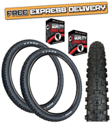 Kenda KADRE 24 x 2.60 BLACK Chunky Mountain Bike TYRE s TUBE s K-1027